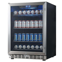 KBUSF54B 24 inch Beverage Refrigerator | Triple Glassdoor With Two Low-E