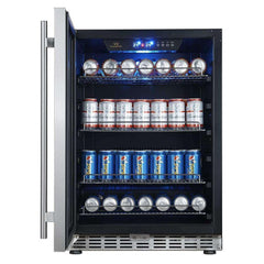 KBUSF54B 24 inch Beverage Refrigerator | Triple Glassdoor With Two Low-E