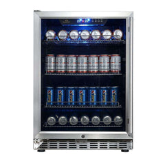 KBUSF54B 24 inch Beverage Refrigerator | Triple Glassdoor With Two Low-E