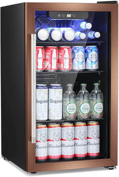 Antarctic Star Beverage Refrigerator Cooler -120 Can  Small Drink Dispenser Clear Front Door