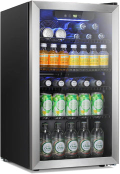 Antarctic Star Beverage Refrigerator Cooler -120 Can  Small Drink Dispenser Clear Front Door