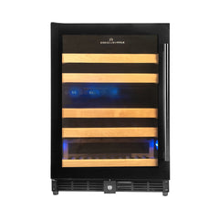 KBU50DX 44 Bottles 24 inch Under Counter Dual Zone Wine Cooler