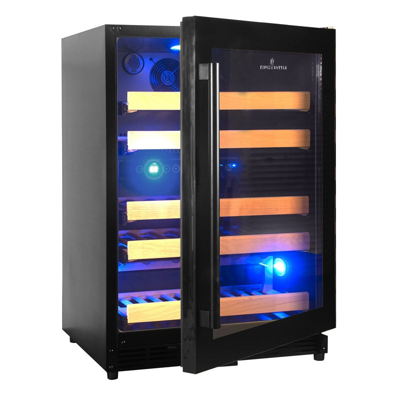 KBU50DX 44 Bottles 24 inch Under Counter Dual Zone Wine Cooler