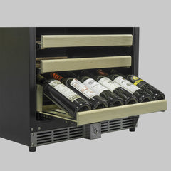 KBU50WX 46 Bottle 24 inch Under Counter Wine Cooler Built in