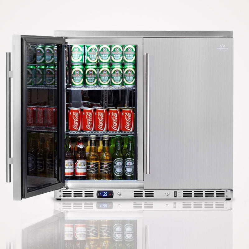 KBU56ASD 36 Inch Outdoor Beverage Refrigerator 2 Door For Home