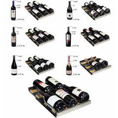 Allavino FlexCount II Tru-Vino 30 Bottle Dual Zone Stainless Steel Left Hinge Wine Fridge VSWR30-2SL20