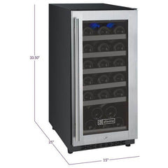 Allavino  FlexCount II Tru-Vino 30 Bottle Single Zone Stainless Steel Right Hinge Wine Fridge VSWR30-1SR20