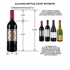 Allavino Vite II Tru-Vino 305 Bottle Single Zone Black Right Hinge Wine Fridge YHWR305-1BR20