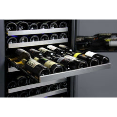 Allavino FlexCount II Tru-Vino 172 Bottle Dual Zone Stainless Steel Left Hinge Wine Fridge VSWR172-2SL20