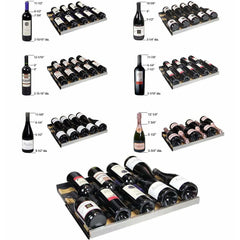 Allavino FlexCount II Tru-Vino 56 Bottle Stainless Steel Right Hinge Wine Fridge VSWR56-1SR20