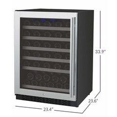 Allavino FlexCount II Tru-Vino Series 56 Bottle Stainless Steel Left Hinge Wine Fridge VSWR56-1SL20