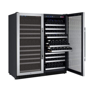 Allavino FlexCount II Tru-Vino 256 Bottle Dual Zone Stainless Steel Wine Fridge 2X-VSWR128-1S20