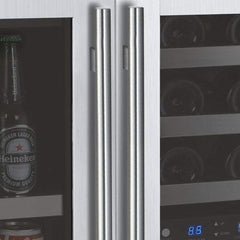 Allavino FlexCount II Tru-Vino 30 Bottle/88 Can Three Zone Stainless Steel Beverage/Wine Fridge 3Z-VSWB15-3S20