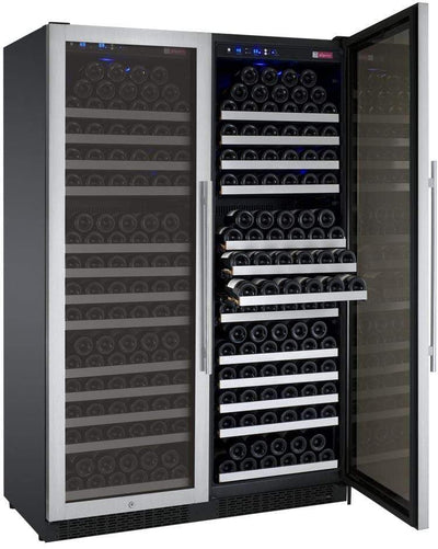 Allavino FlexCount II Tru-Vino 354 Bottle Dual Zone Stainless Steel Wine Fridge 2X-VSWR177-1S20