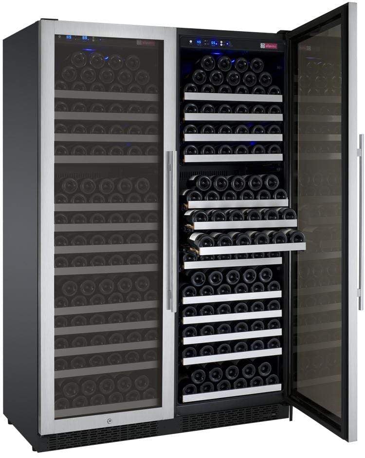 Allavino FlexCount II Tru-Vino 354 Bottle Dual Zone Stainless Steel Wine Fridge 2X-VSWR177-1S20