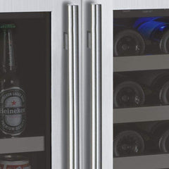 Allavino  FlexCount II Tru-Vino 56 Bottle/154 Can Dual Zone Stainless Steel Beverage/Wine Fridge 3Z-VSWB24-2S20