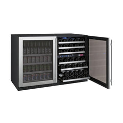 Allavino FlexCount II Tru-Vino 56 Bottle/154 Can Three Zone Stainless Steel Beverage/Wine Fridge 3Z-VSWB24-3S20