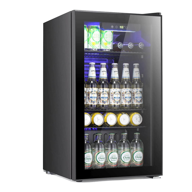 Antarctic Star Beverage Refrigerator -120 Can Mini Fridge with Adjustable Removable Shelves