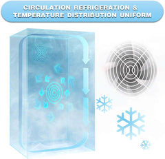 Antarctic Star Beverage Refrigerator Cooler -120 Can Mini Fridge Glass Door  Clear Front Door