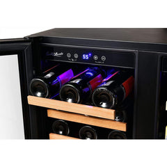 Smith & Hanks Smoked Black Glass Wine and Beverage Fridge BEV176D