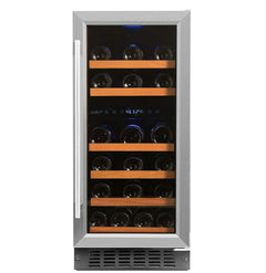 Smith & Hanks 32 Bottle Dual Zone Stainless Steel Wine Fridge RW88DR