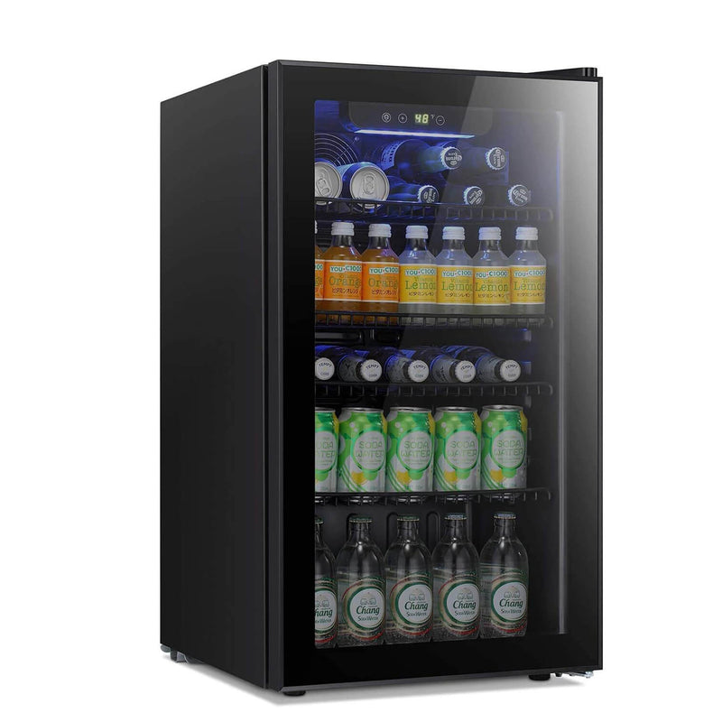 Antarctic Star Beverage Refrigerator Cooler - 120 Can Mini Fridge Glass Door