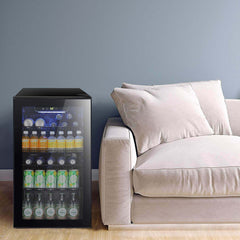 Antarctic Star Beverage Refrigerator Cooler - 120 Can Mini Fridge Glass Door